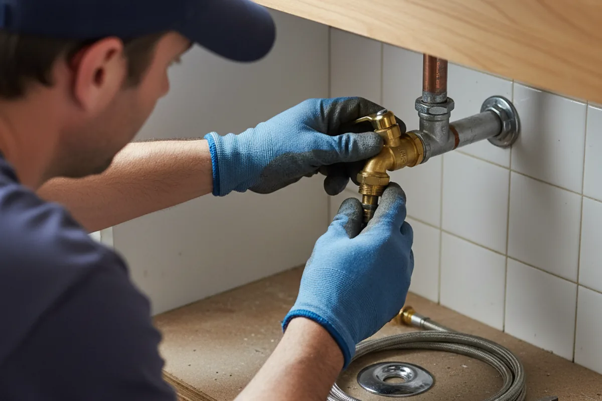 Shutoff valve and fitting work during Repiping in Rocky Comfort